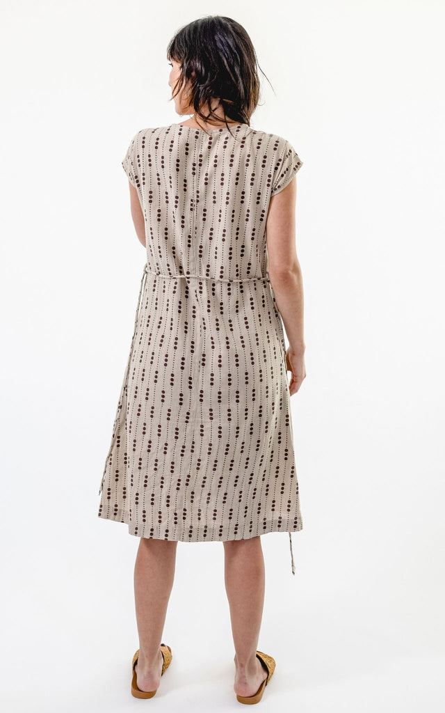 Surya Australia Ethical Cotton 'Aurora' Dress from Nepal #colour_oatmeal