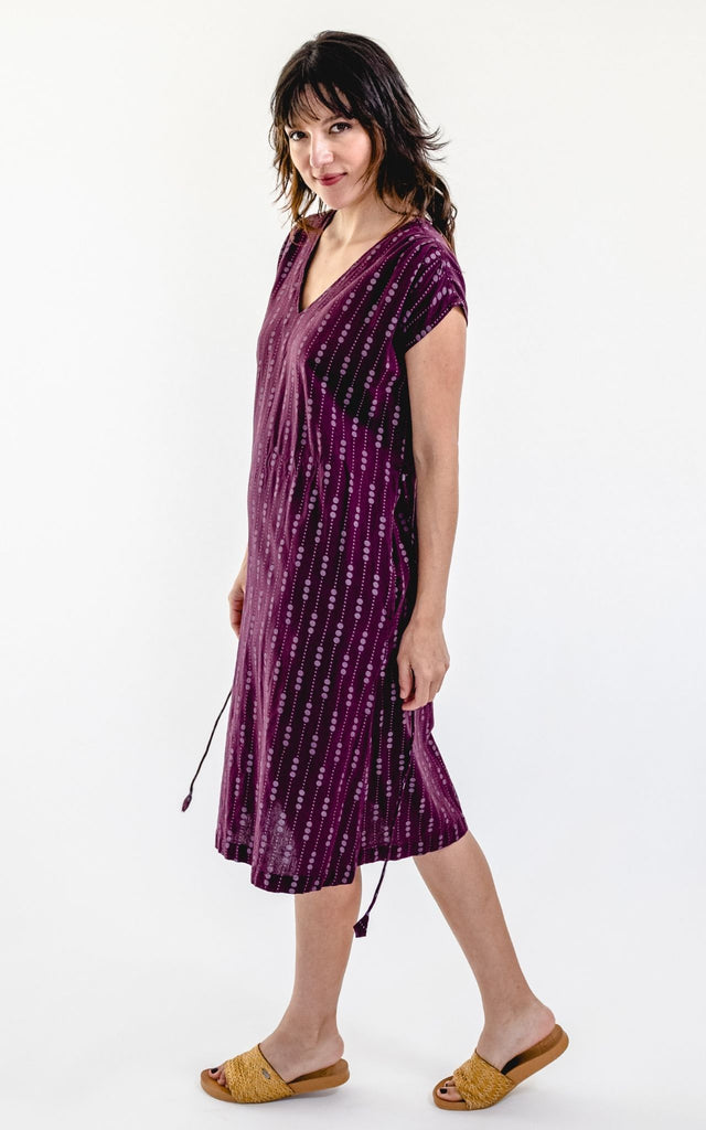 Surya Australia Ethical Cotton 'Aurora' Dress from Nepal #colour_wine