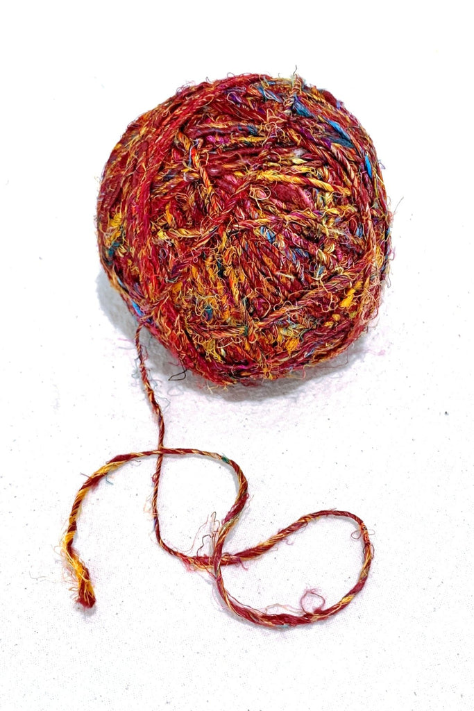 Surya Australia Recycled Silk Thread Balls from Nepal