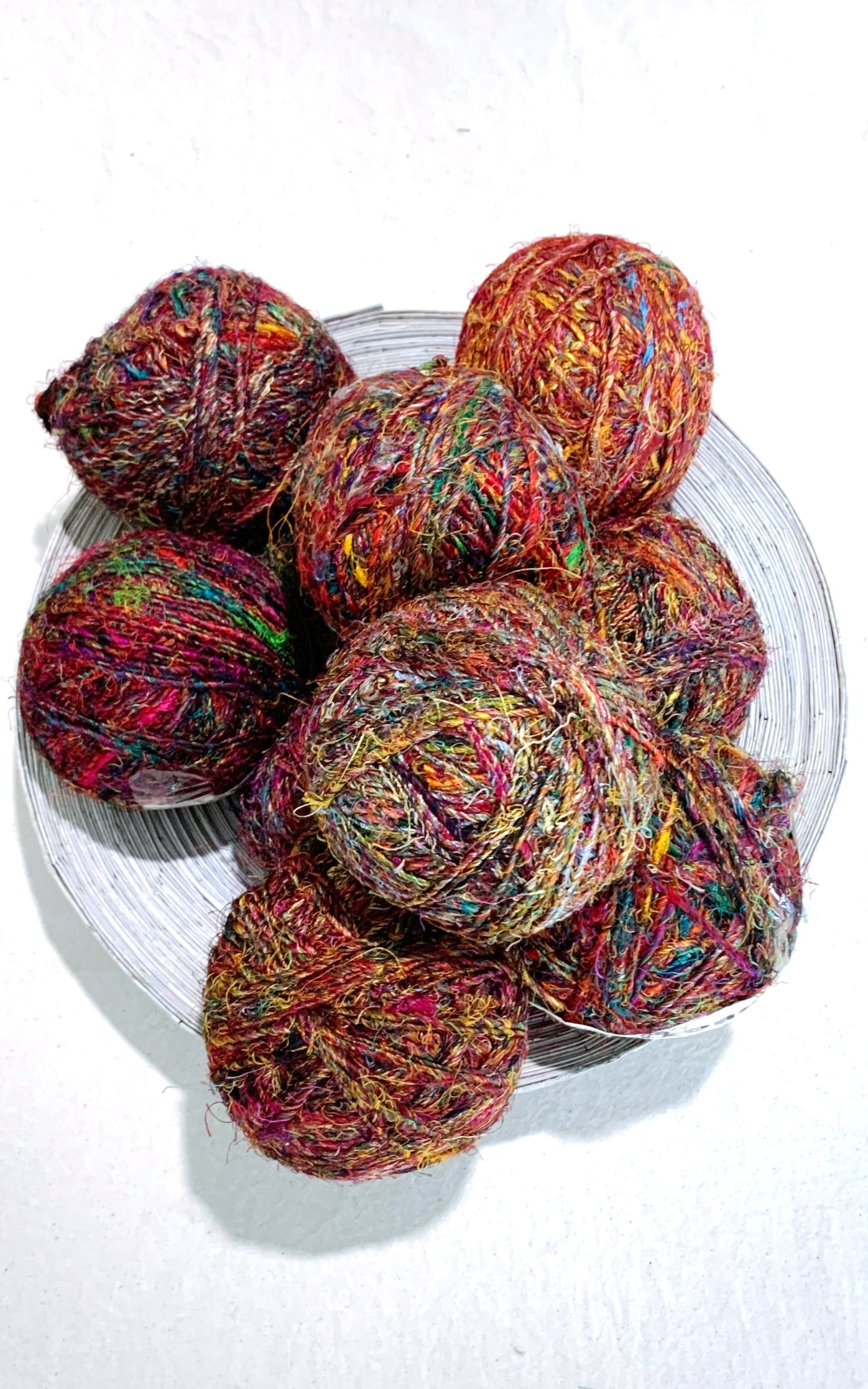 Surya Australia Recycled Silk Thread Balls from Nepal