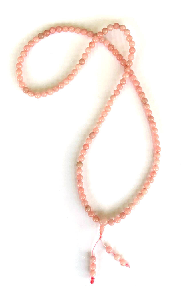 Surya Australia Ethically Made Rose Quartz Mala Necklace