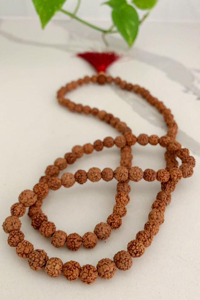 Surya Australia 108 Bead Rudraksha Bead Mala Necklace made in Nepal