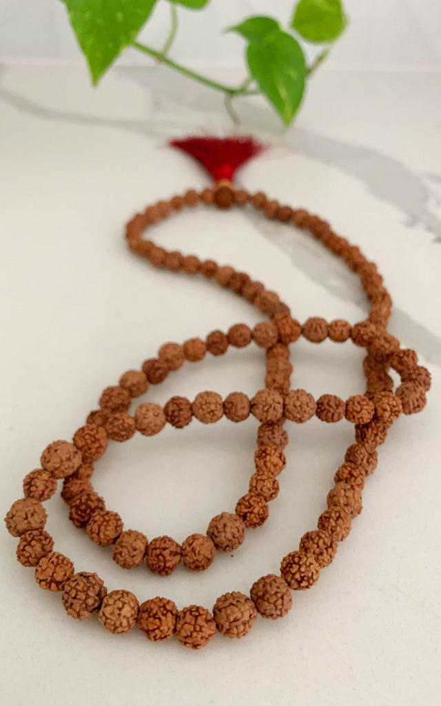 Surya Australia 108 Bead Rudraksha Bead Mala Necklace made in Nepal