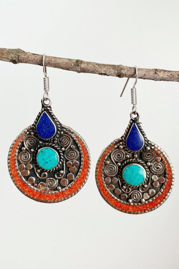 Surya Australia Ethical Tibetan Earrings - Indra