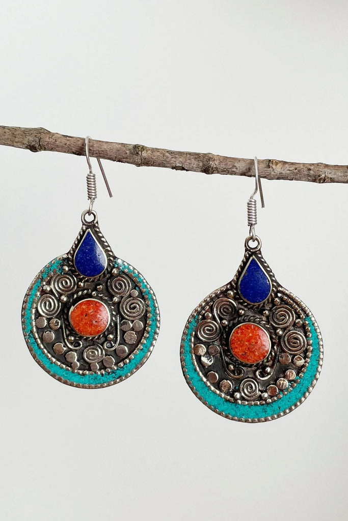 Surya Australia Ethical Tibetan Earrings - Indra