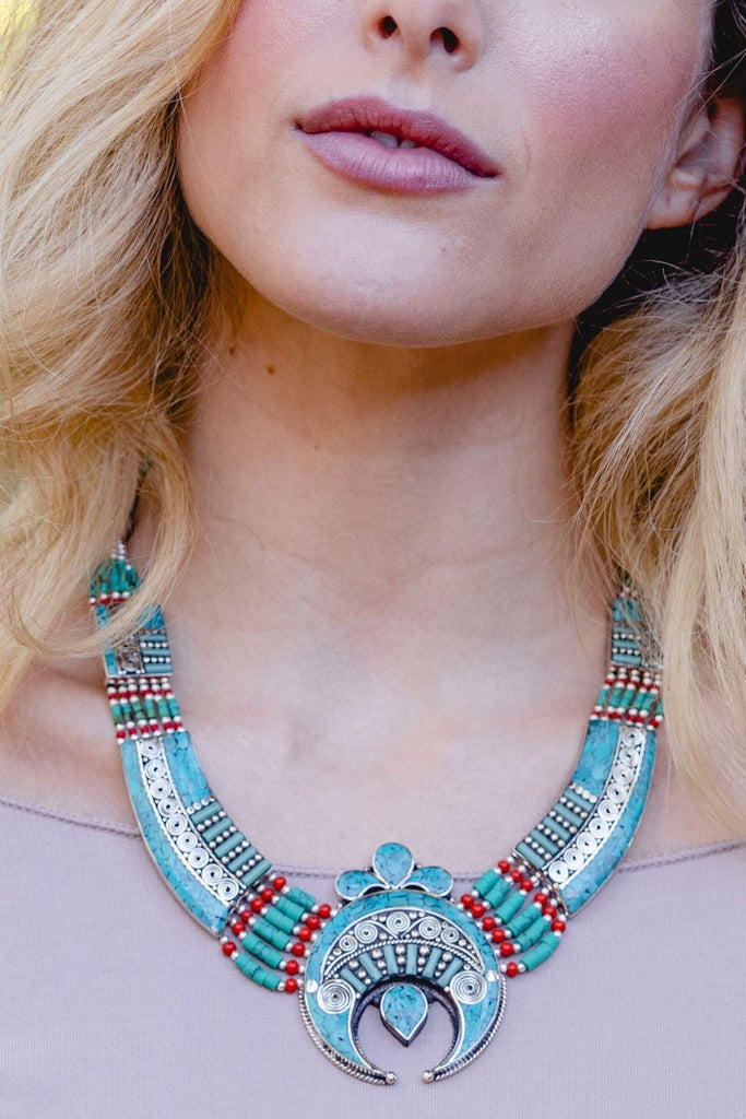 Surya Australia Ethical Tibetan Necklace made in Nepal  - Gia