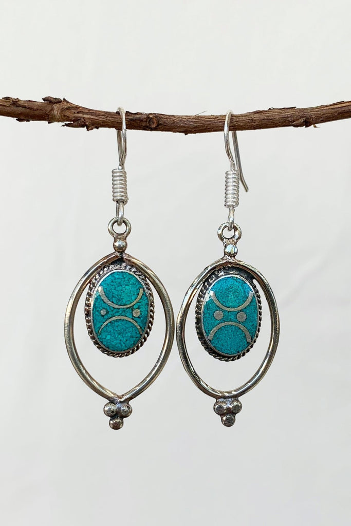 Surya Australia Tibetan Earrings from Nepal - Radha