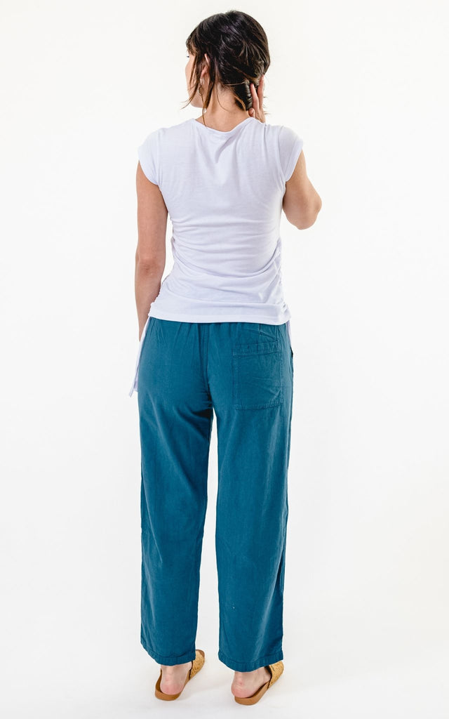 Surya Australia Cotton 'Dani' Pants - Turquoise #colour_turquoise