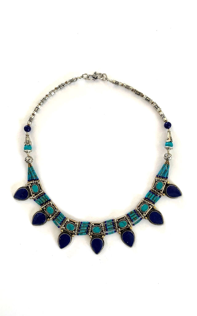 Surya Australia Tibetan Necklace from Nepal - Akash