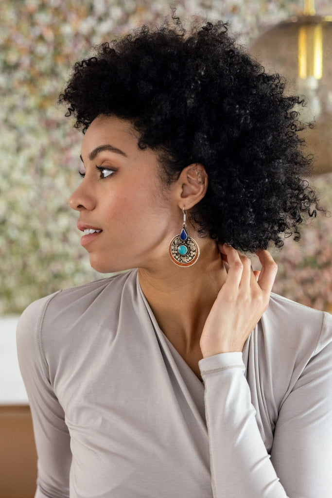 Surya Australia Ethical Tibetan Earrings - Indra