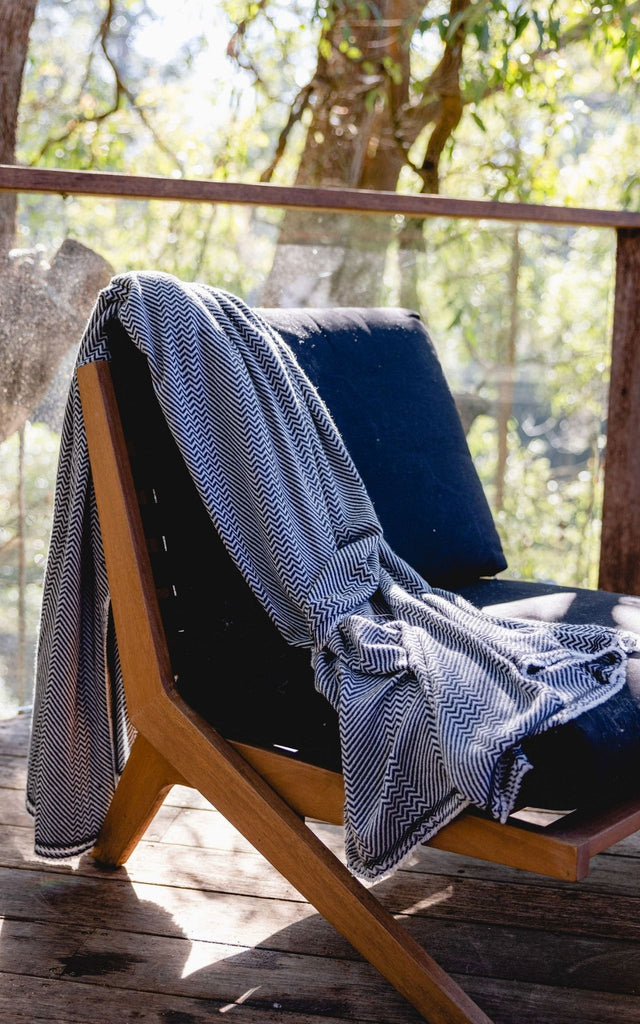 Surya Australia Cashmere Blanket - Charcoal