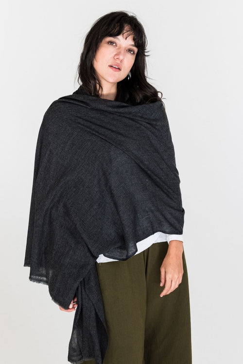 Cashmere Cotton Throw Wrap Shawl Naturally Dyed in Nepal – Surya