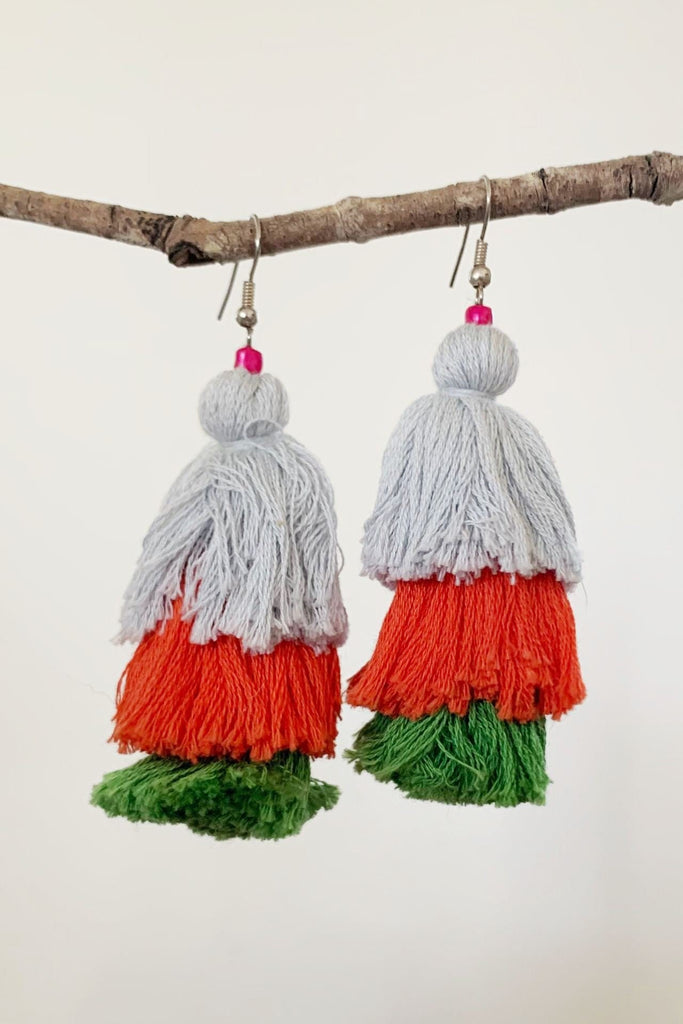 Surya Australia Cotton Flamenco Earrings - Satya