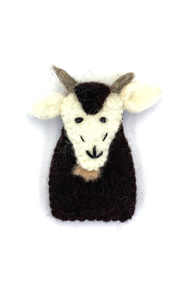 Surya Australia Ethical Wool Felt Finger Puppets from Nepal - Goat