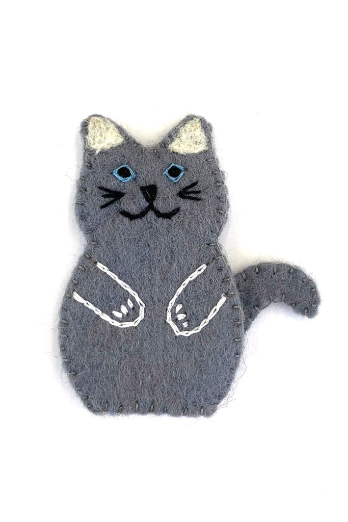 Surya Australia Fairtrade Felt Finger Puppets from Nepal - Cat