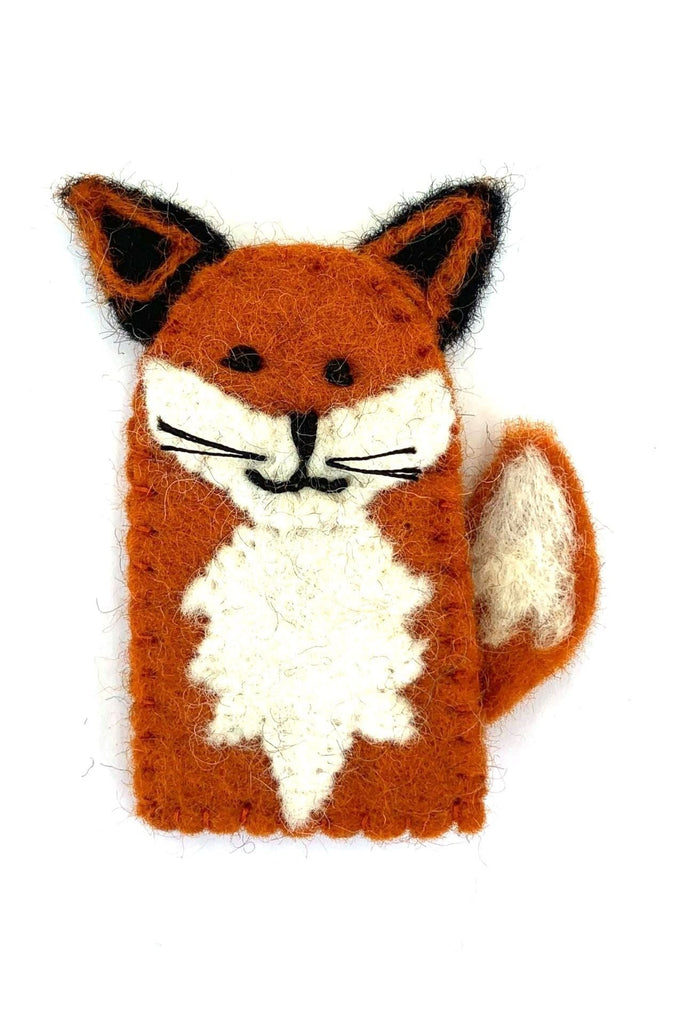 Surya Australia Ethical Wool Felt Finger Puppets from Nepal - Fox