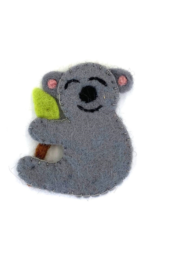 Surya Australia Ethical Wool Felt Finger Puppets from Nepal - Koala
