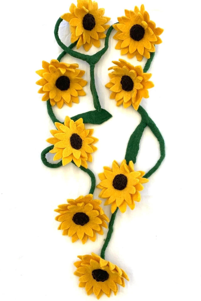 Surya Australia Fairtrade Wool Felt Sunflowers from Nepal
