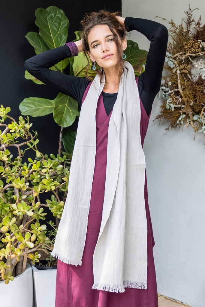 Surya Australia Fairtrade Naturally Dyed Hemp Scarf from Nepal