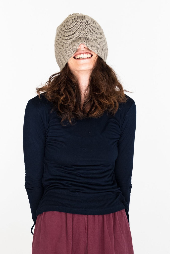 Surya Australia Merino Wool Beanie from Nepal - Dusty Grey