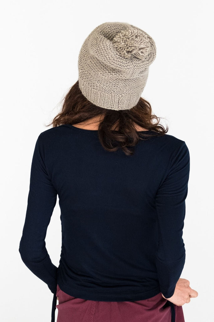 Surya Australia Merino Wool Beanie from Nepal - Dusty Grey