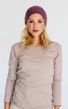 Surya Australia Ethical Cable Knit Merino Wool Beanie from Nepal - Dusty Mauve