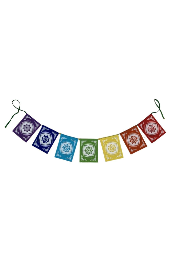 Surya Australia Mini Seven Chakra prayer Flags from Nepal