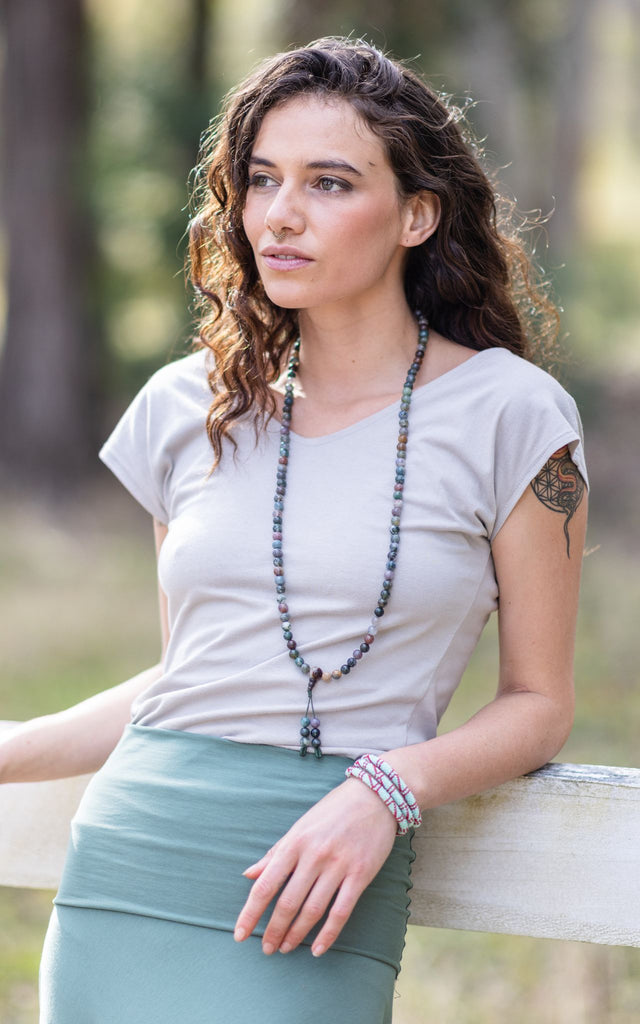Surya Australia Rolling Beaded Bracelet made in Nepal - Latigo