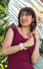 Surya Australia Ethical Roll-on Beaded Bracelet from Nepal - White