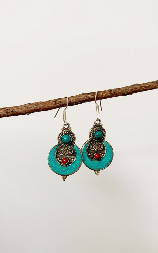 Surya Australia Ethical Tibetan Earrings from Nepal - Luniva