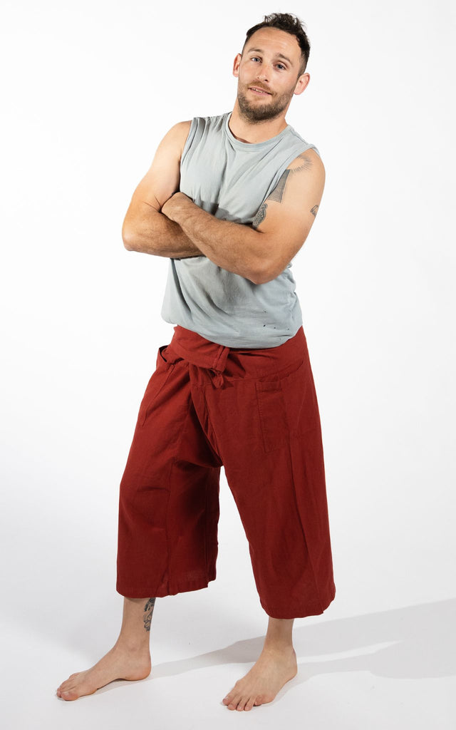Surya Australia Ethical Cotton Thai Fisherman Shorts - Rust