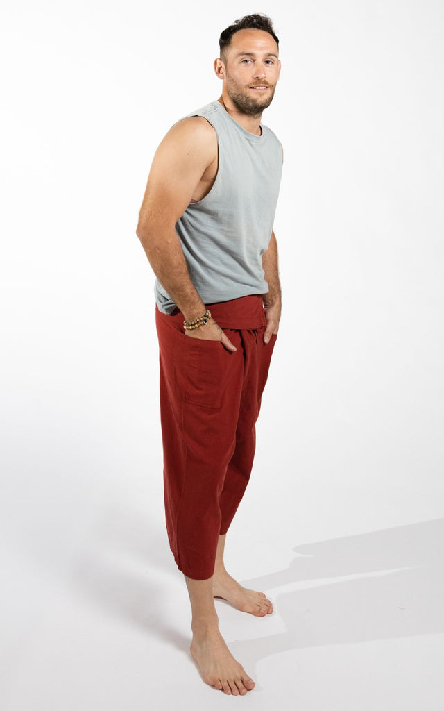 Surya Australia Ethical Cotton Thai Fisherman Shorts - Rust