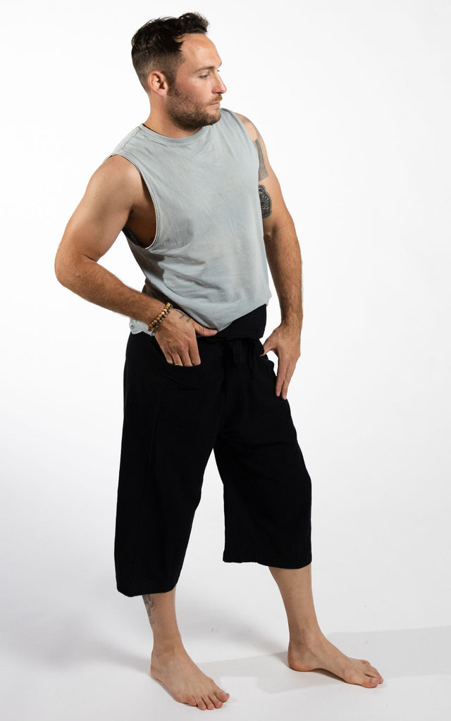 Surya Australia Ethical Cotton Thai Fisherman Shorts - Black