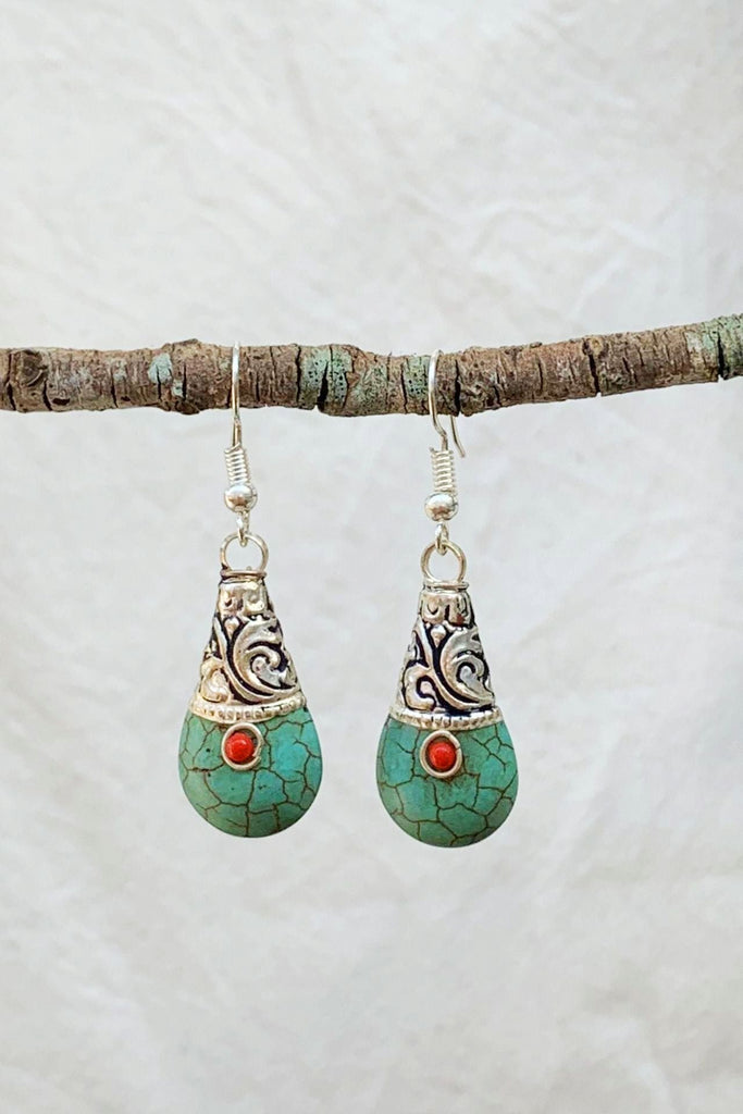 Surya Australia Tibetan Earrings from Nepal