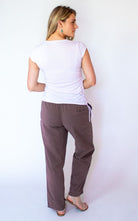 Surya Australia Ethical Cotton Loose Pants from Nepal - Taupe