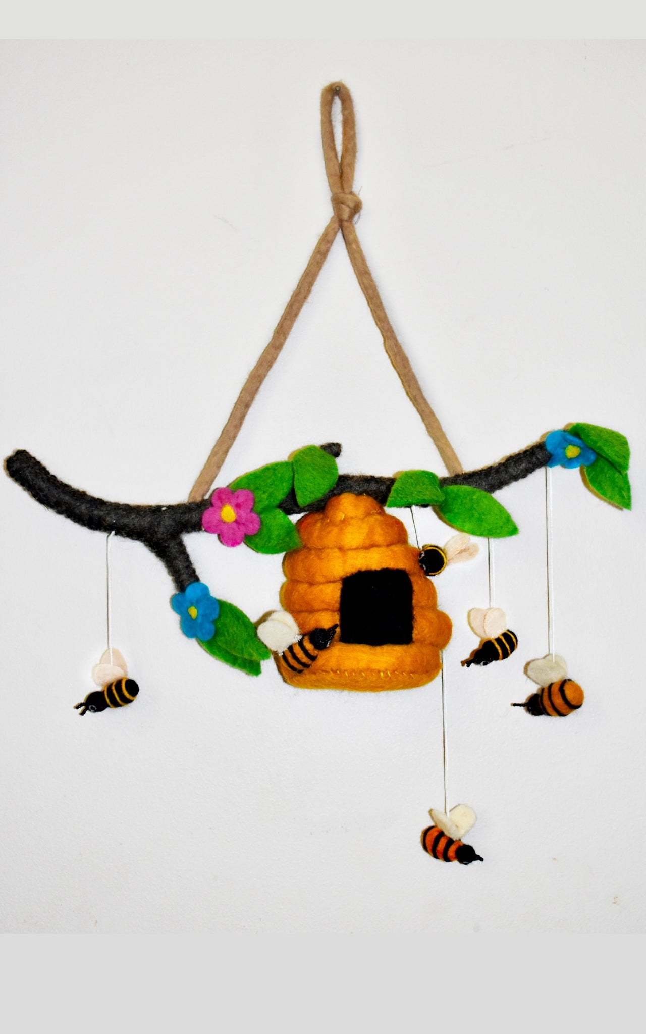 Felt Bee Hive from Nepal - Surya Australia Ethical Trade with Nepal