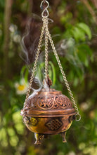 Surya Australia Fairtrade Hanging Copper incense Burner from Nepal