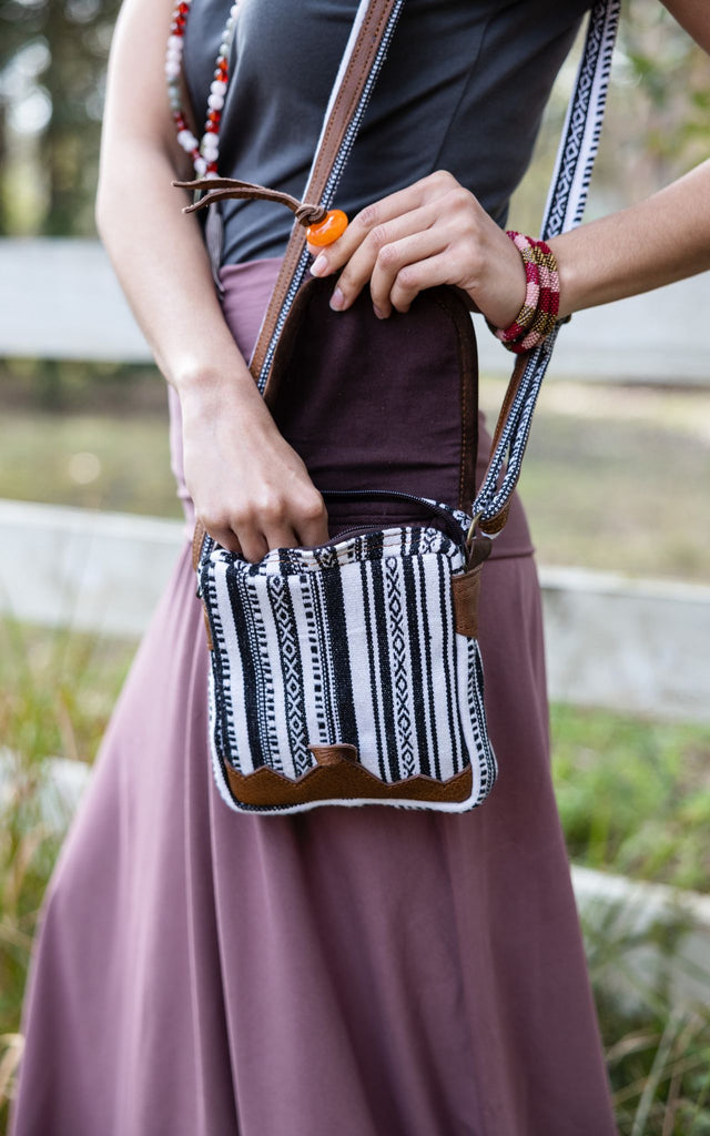 Surya Australia Buffalo Leather & Cotton Bag - La Rochelle