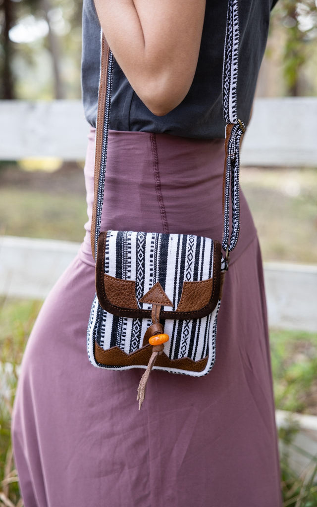 Surya Australia Buffalo Leather & Cotton Bag - La Rochelle