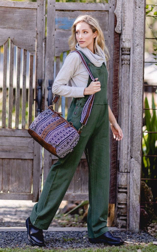 Surya Australia Buffalo Leather & Cotton Bag - Vannes