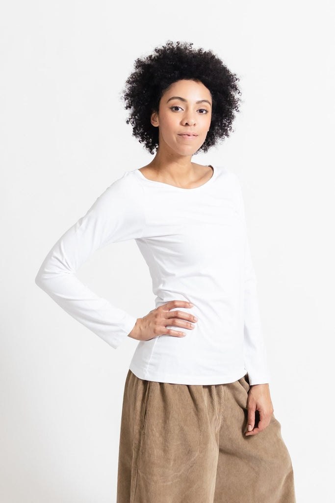 Surya Australia Organic Cotton 'Jarrah' Top made in Nepal - White