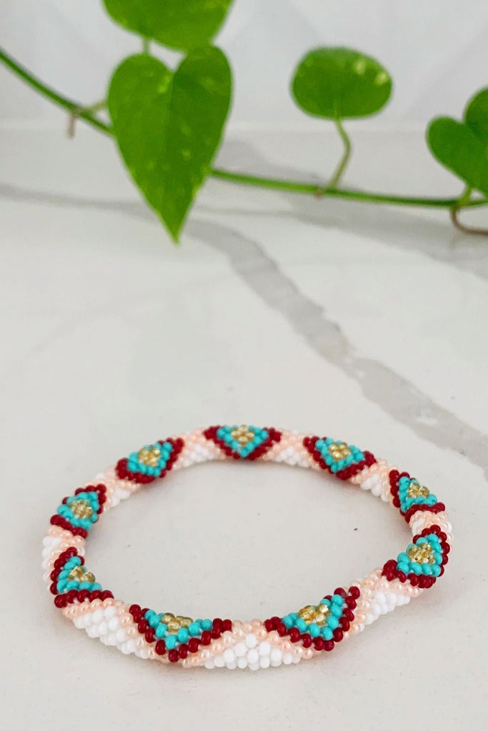 Surya Australia Rolling Beaded Bracelet made in Nepal - Ecury