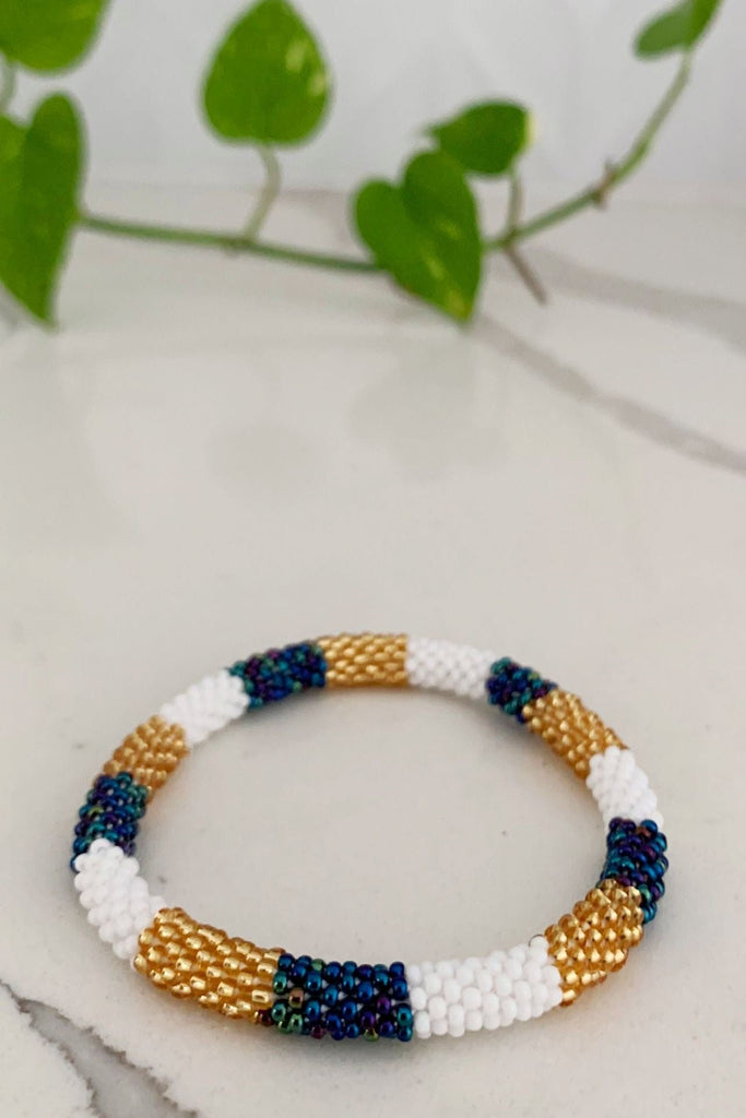Surya Australia Rolling Beaded Bracelet made in Nepal - Kadot