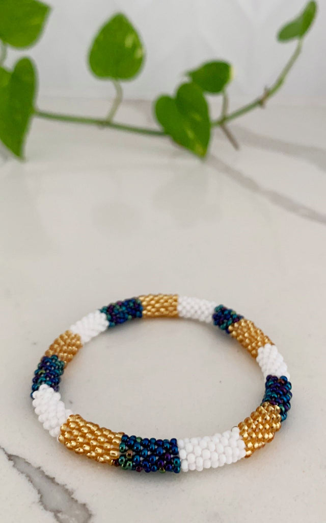 Surya Australia Rolling Beaded Bracelet made in Nepal - Kadot