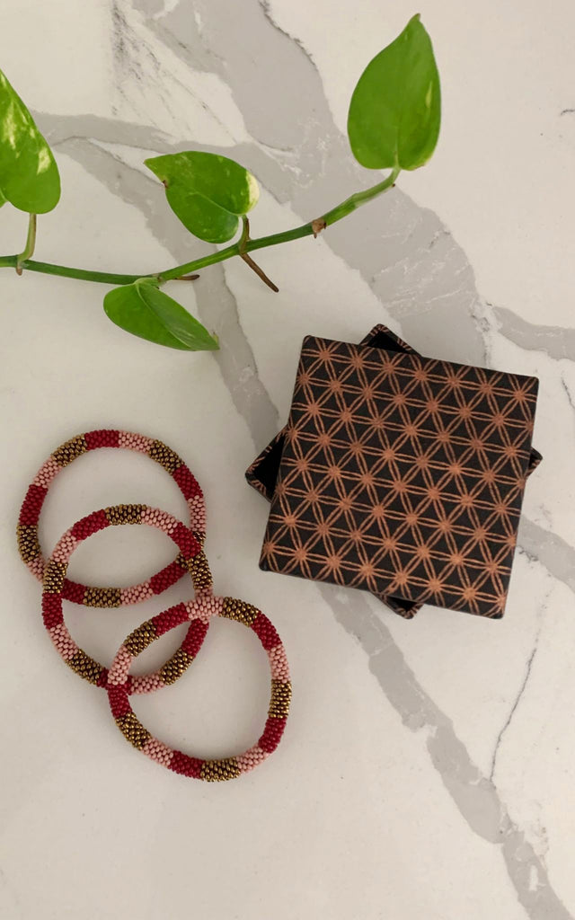 Surya Australia Rolling Beaded Bracelet made in Nepal - Opia