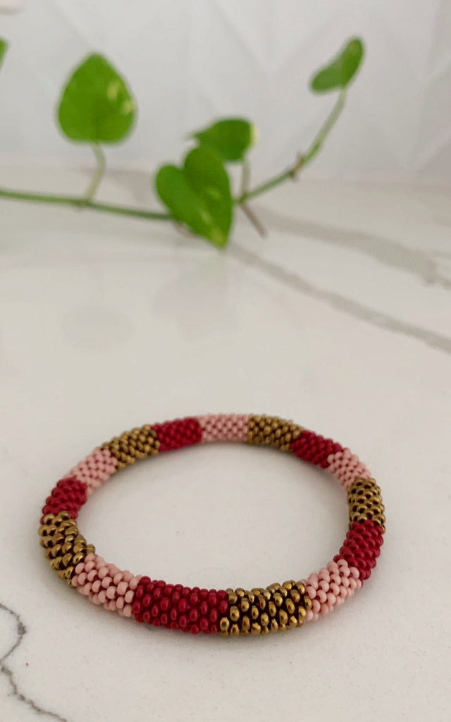 Surya Australia Rolling Beaded Bracelet made in Nepal - Opia