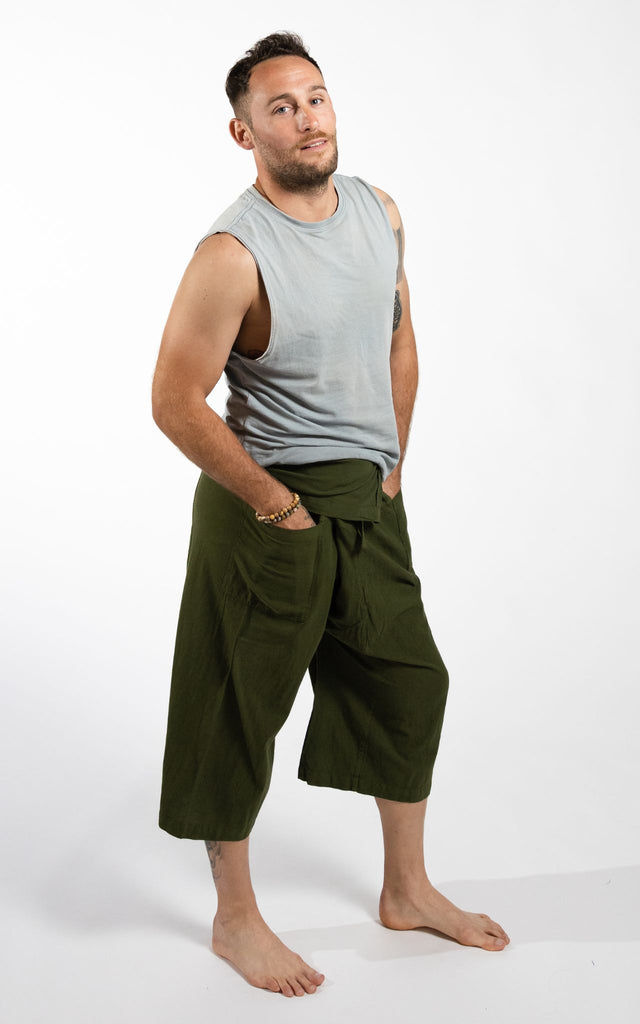 Surya Australia Ethical Cotton Thai Fisherman Shorts - Green