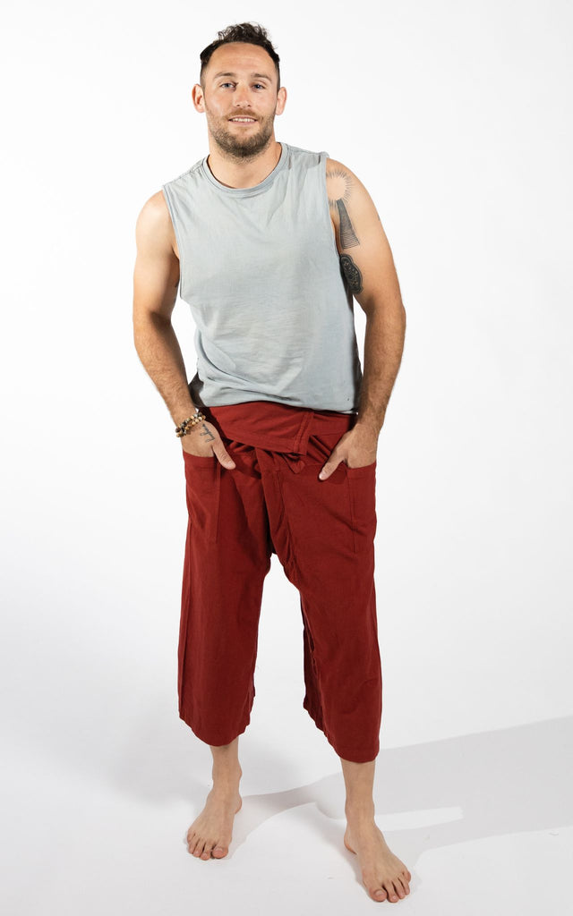 Surya Australia Ethical Cotton Thai Fisherman Shorts - Rust