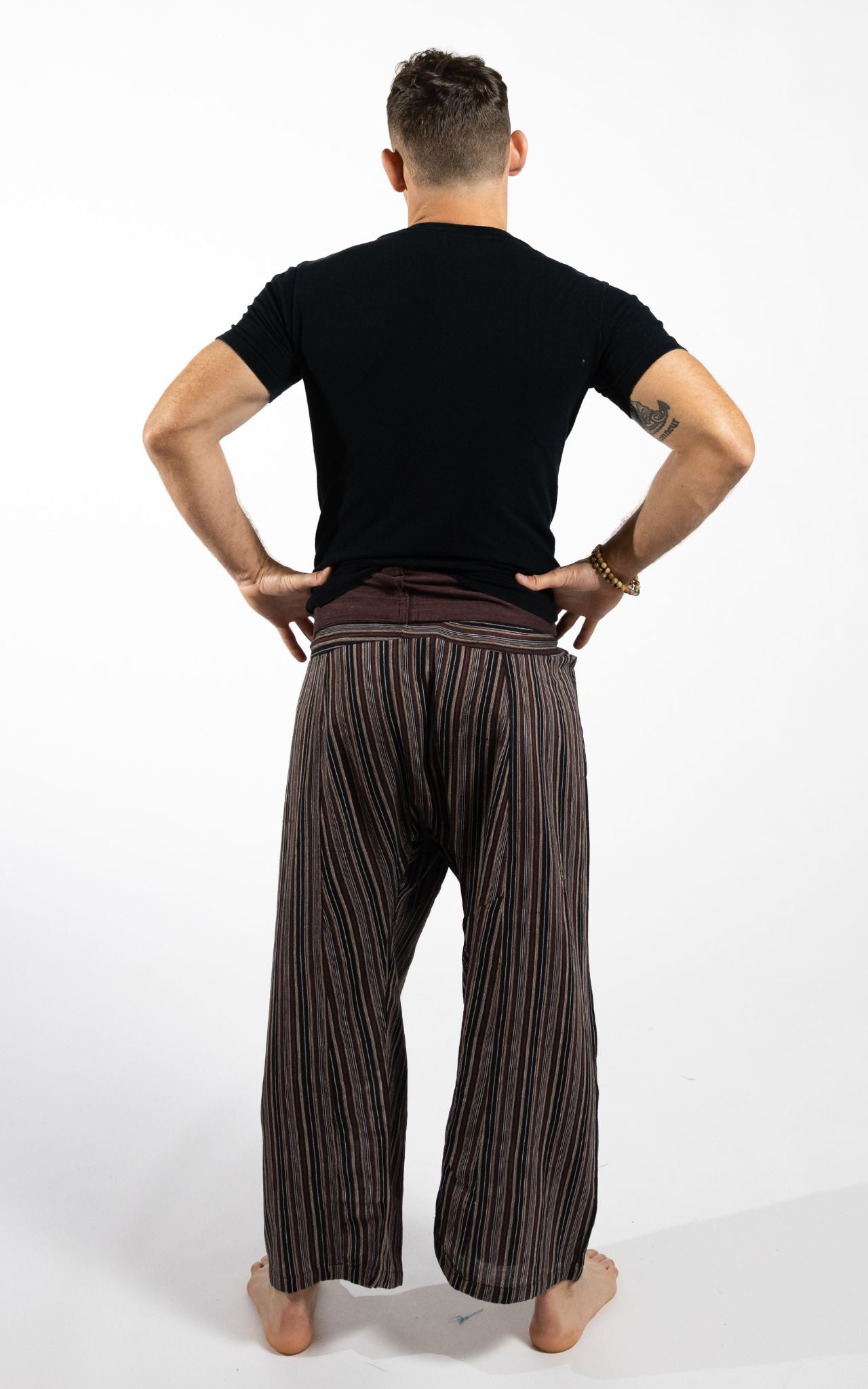Fisherman Pants for men Printed Striped Cotton Unisex Pants Surya