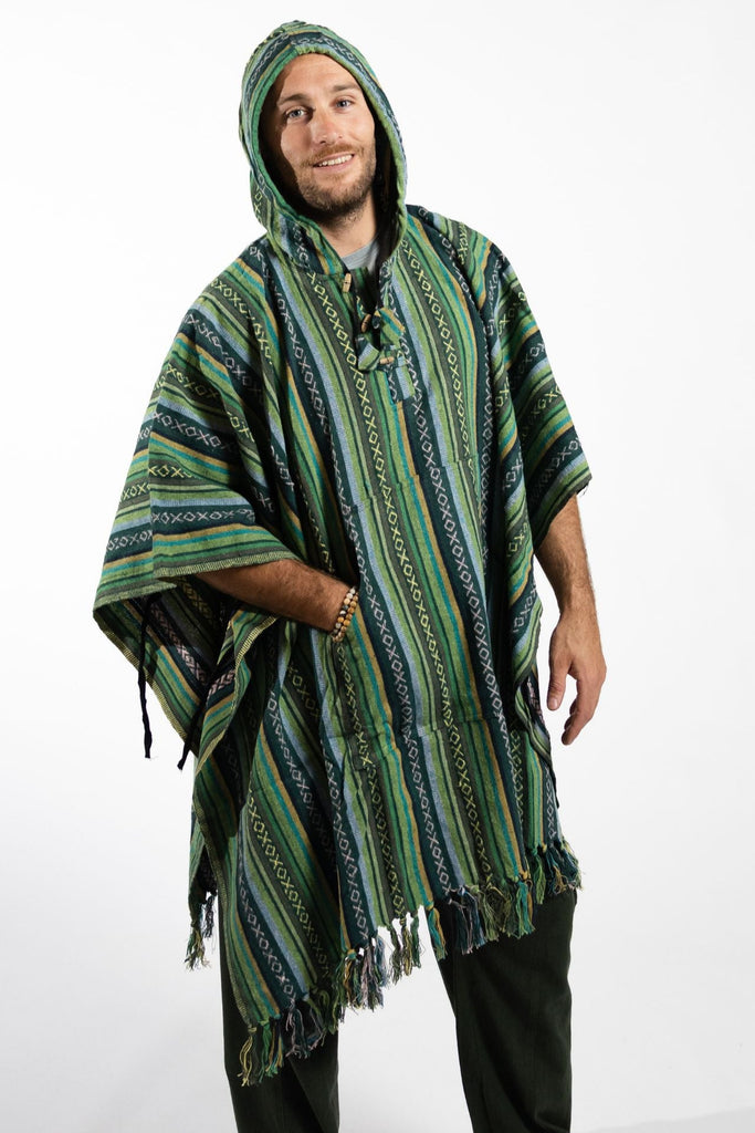Surya Thick, Heavy Cotton Festival Poncho made in Nepal